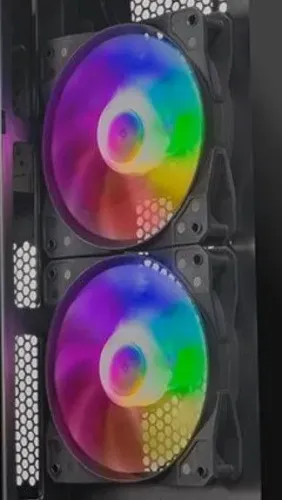 Kit com 5 Ventoinhas RGB da Mancer tamanho 120mm NOVAS conexão molex
