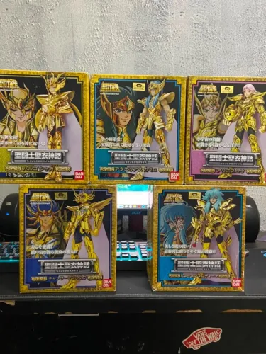 5 Figuras Cloth Myth V1 Bandai (Aries,Cancer,Virgem,Aquario,Peixes)