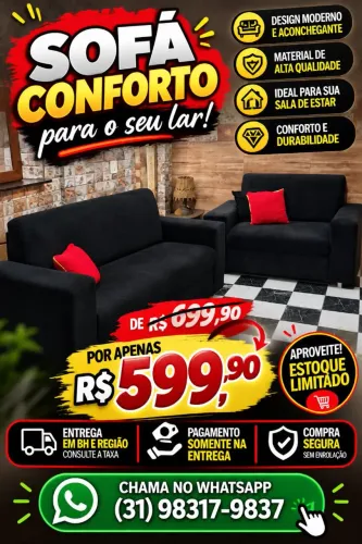SOFÁ EM PROMOÇÃO
