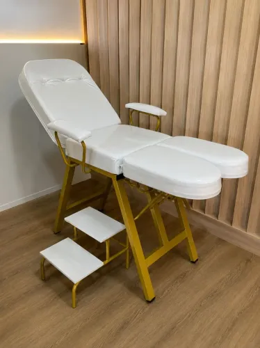 Maca Podologia Luxo Reclinável com escada e Apois