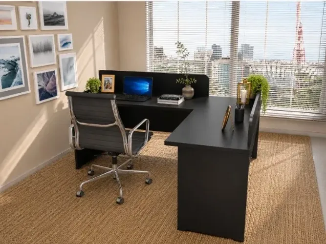 Estação Multifuncional Top White Em MDF. L120cm x L120cm x P50cm x A74cm