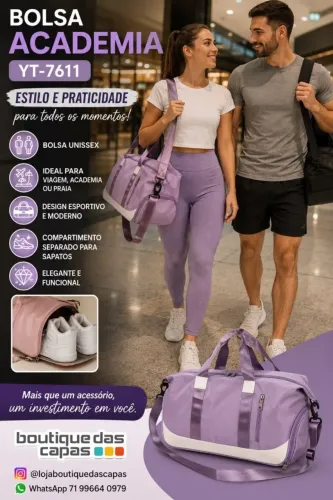 BOLSA(MOCHILA) ACADEMIA YT-7611 TREINO VIAGEM PASSEIO PRAIA