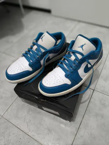 Tênis Air Jordan 1 low "industrial blue" 43