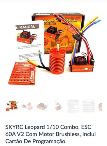 Combo Kit motor auto modelismo