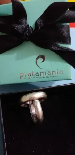 Aliança prata o par