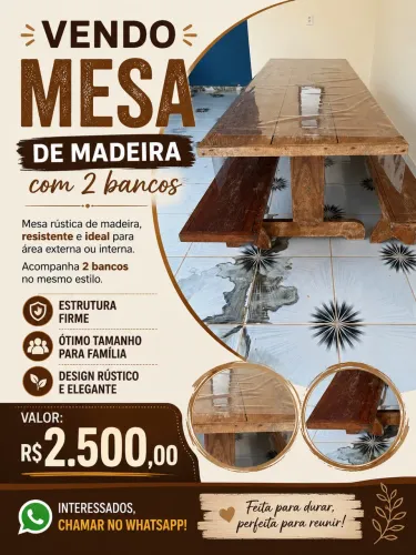 Vendo Mesa Madeira