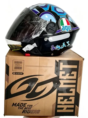 Capacete aberto Agv tartaruga 