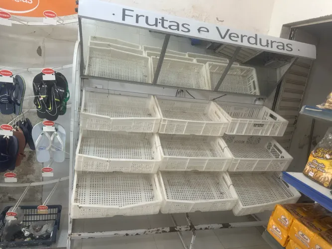 Expositor de frutas e verduras