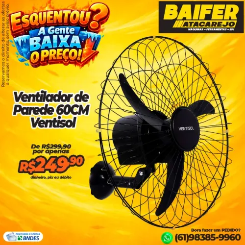 Ventilador de Parede 60CM Ventisol