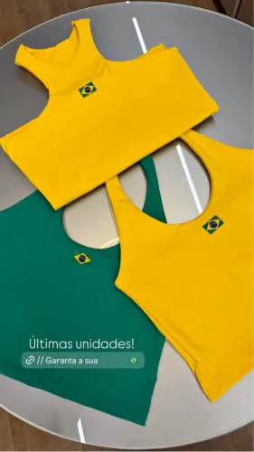 Vende-se blusas do Brasil pra você torcer linda