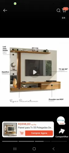 Painel TV semi novo