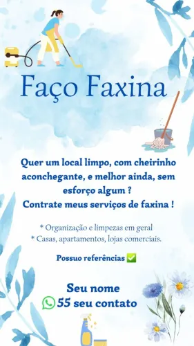 Diárias e faxinas