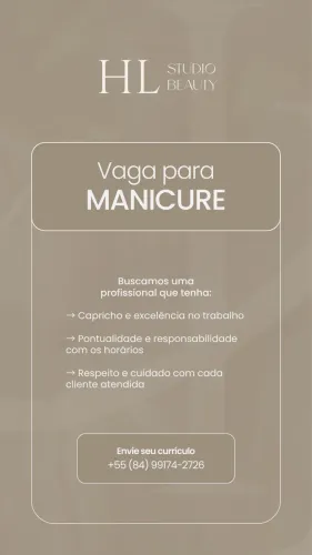 Vaga para Manicure 