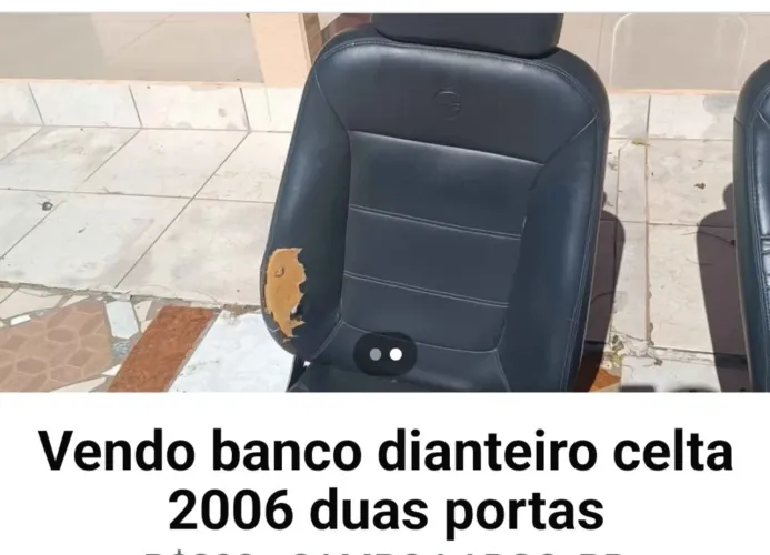Conjunto de bancos carro celta 