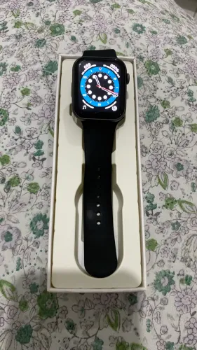 Smart Watch series 7, 44 mm, preto , com caixa e carregador 