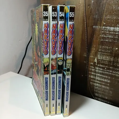 Mangás Naruto Volumes 35, 53, 54 e 55