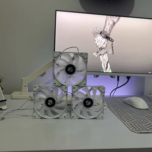 FAN RGB MANCER WHITE (2 pinos)