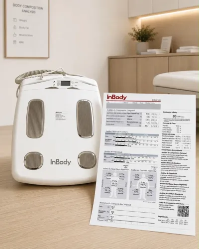 Balança de Bioimpedância Profissional InBody 120 Portátil Bluetooth