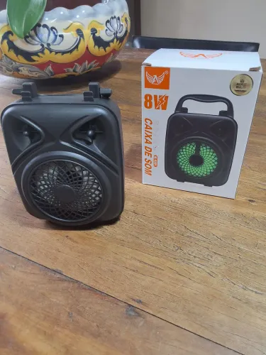 ?Caixa Som Bluetooth Portatil Altomex AL-5301 Potente 8W Radio FM LED Mini