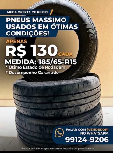 Colocar a especificação do pneu nessa imagem ? 185/65 - R15