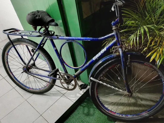 Vendo Bicicleta Caloi Barra Forte * azul aro 26 .