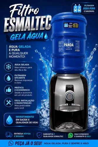 FILTRO GELA ÁGUA ESMALTEC