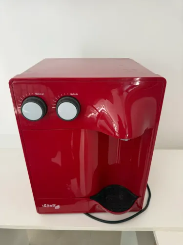 Purificador Soft Star na cor vermelho cereja