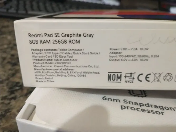 Tablet redmi PAD SE