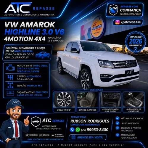Volkswagen Amarok Highline CD 3.0 4X4 TB Dies. Aut. 2020