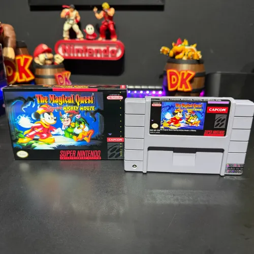 Cartucho SNES Magical Quest 1 + Mini Caixa