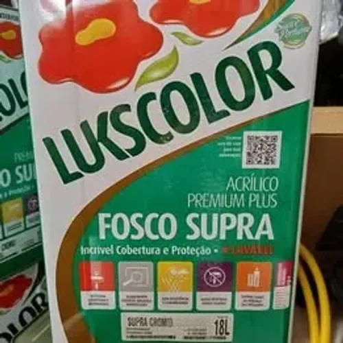 Tinta Parede Latex Lavavel Supra Fosco 18l Lukscolor