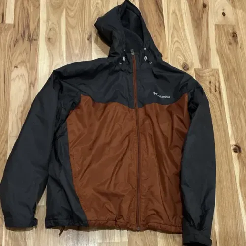 Columbia Hooded Full Zip Colorblock Jacket Masculina