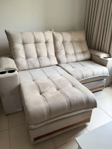 Sofá retrátil e reclinavel 2 lugares