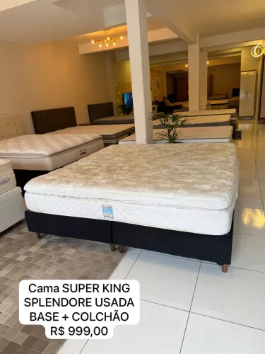 Colchão KING SPLENDORE SEMINOVO TOP - Entrego!
