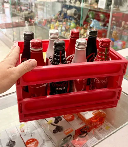 Grade de garrafa de coca cola colecionador 18cm