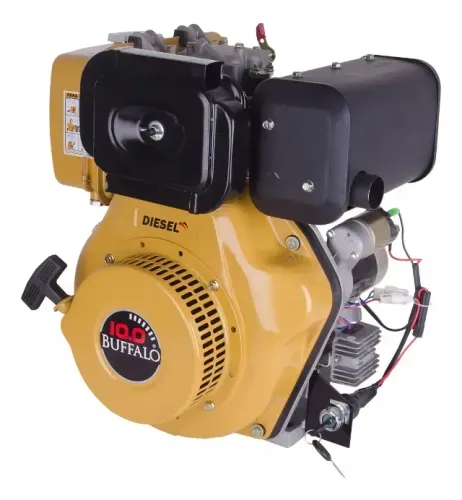 Motor À Diesel 10cv 4t Partida Elétrica Buffalo Cor Amarelo