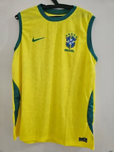 Camisa do Brasil Regata amarela