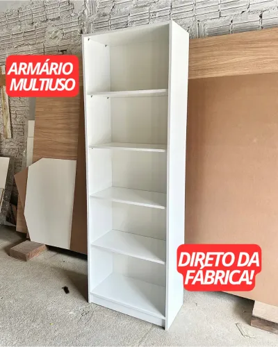 ARMÁRIO BRANCO DE MDF DIRETO DA FÁBRICA DISPONÍVEL A PRONTA ENTREGA 
