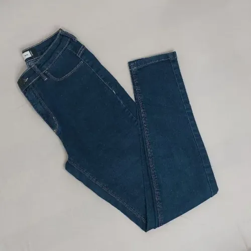 calça jeans skinny cintura alta hering