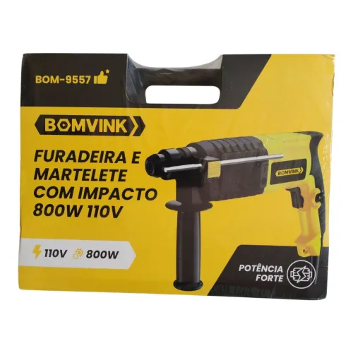 Furadeira e Martelete com Impacto Bomvink 800W - 110V