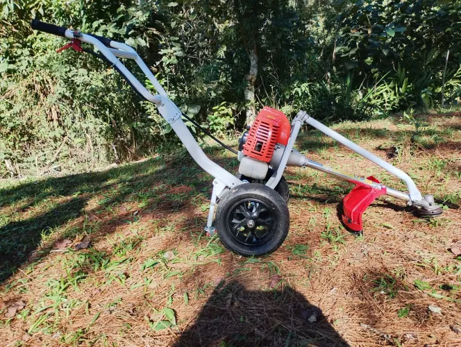 Roçadeira carrinho e guidão