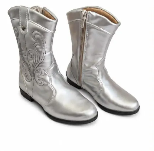 Bota infantil prata western nr 28