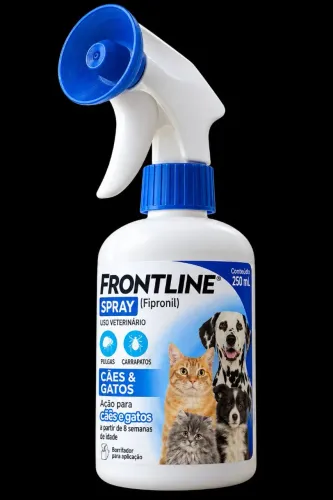 FRONTLINE anti pulgas e carrapatos para cães e gatos 250ml