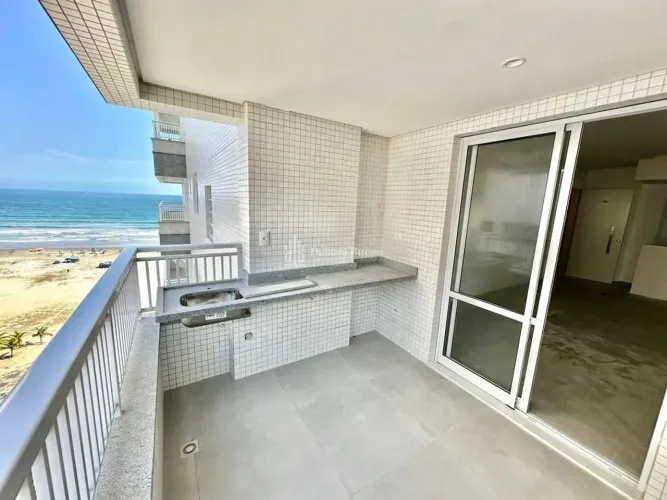 Alto padrão Frente mar Entrada R$ 280.770,00l - 2 Dormts 1 Suíte, 1 Vaga, lazer