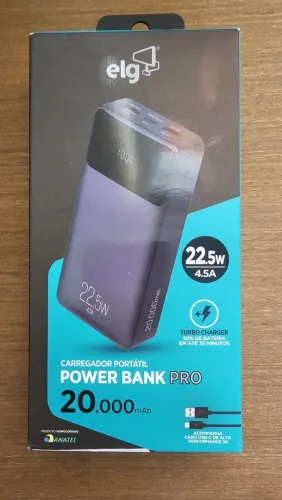 Power Bank ELG Pro 20.000mAh 22,5W Carga Rápida USB-C