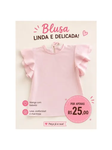 Blusa bem delicada