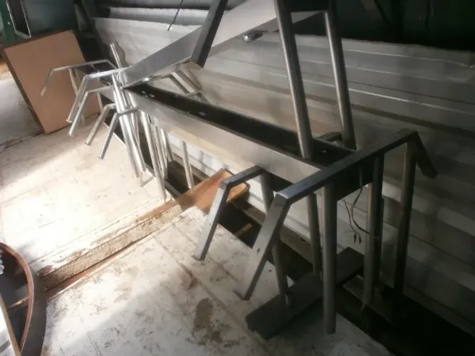 armação de inox - para buffet de restaurante - diversas medidas