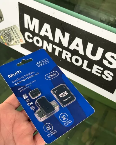 Cartão de Memória 128GB Multi + Adaptador 