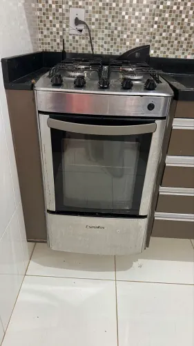 Fogão 4 bocas inox Esmaltec