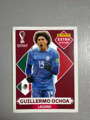 Figurinha Guillermo Ochoa Legend-base da copa do mundo de 2022